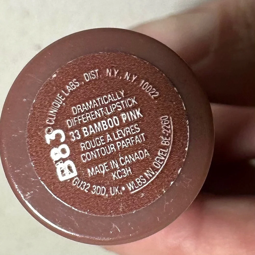 NEW Clinique Bamboo Pink Lipstick 33 Dramatically Different Discontinued‎ Beauty